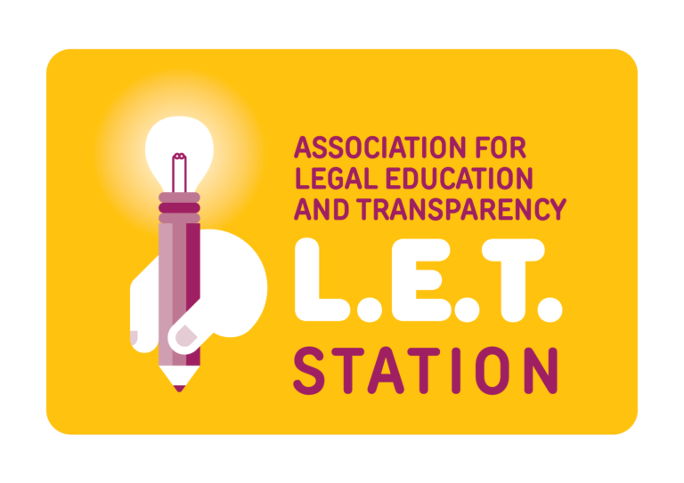 logo of Association for legal education and transparency LET STATION