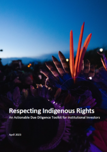 Respecting Indigenous Rights: An Actionable Due Diligence Toolkit for Institutional Investors